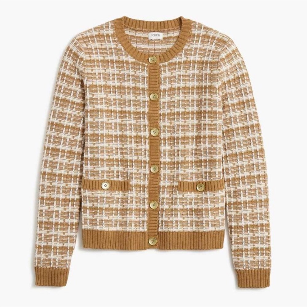 NWT Plus J Crew Lady Tweed Cardigan 3xl